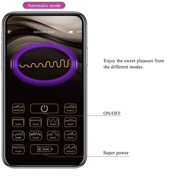 Catalina Vibrator App mit Fernbedienung Lila von Pretty Love Led kaufen | Fesselliebe