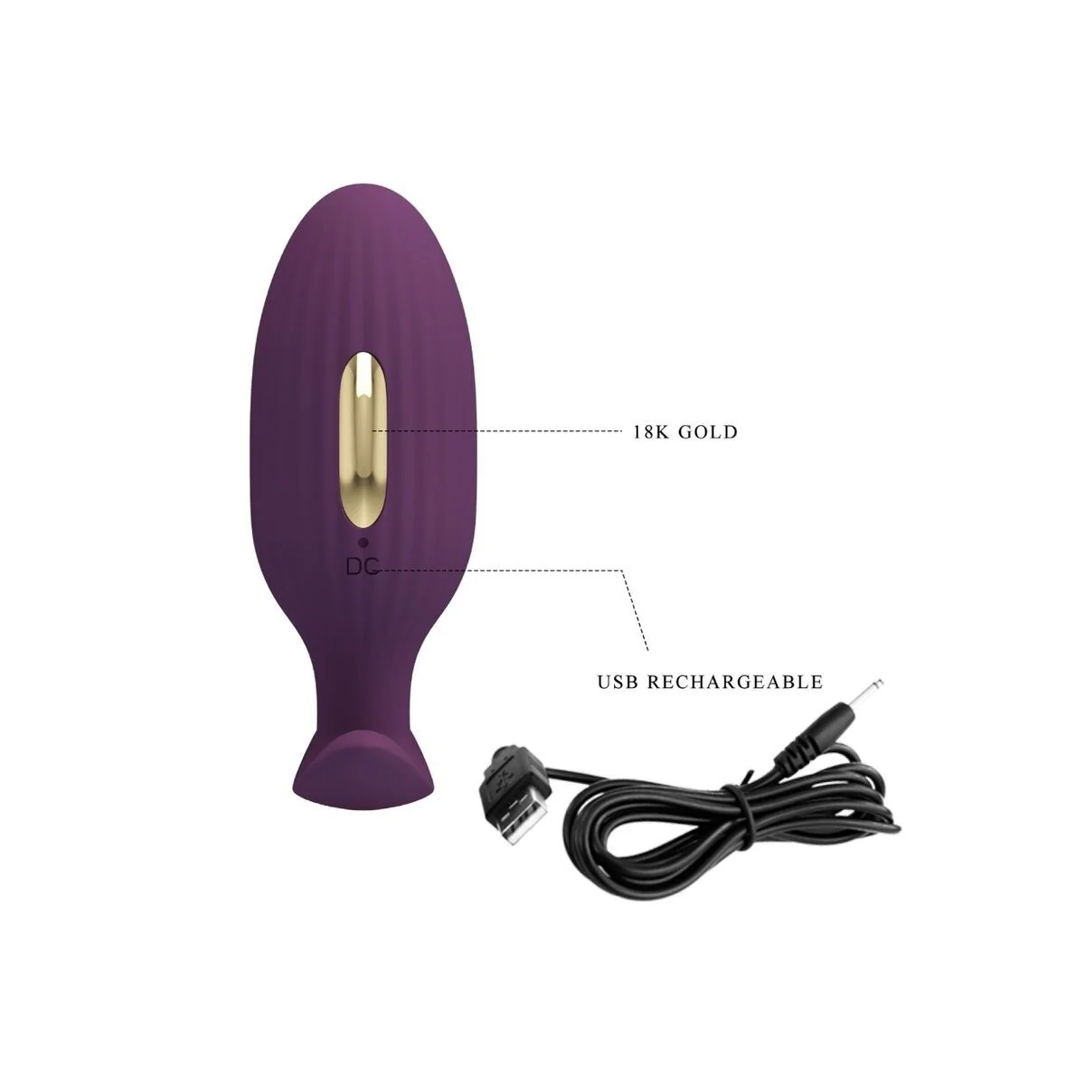 Jefferson App-Gesteuerter Analstecker Lila von Pretty Love Bottom kaufen | Fesselliebe