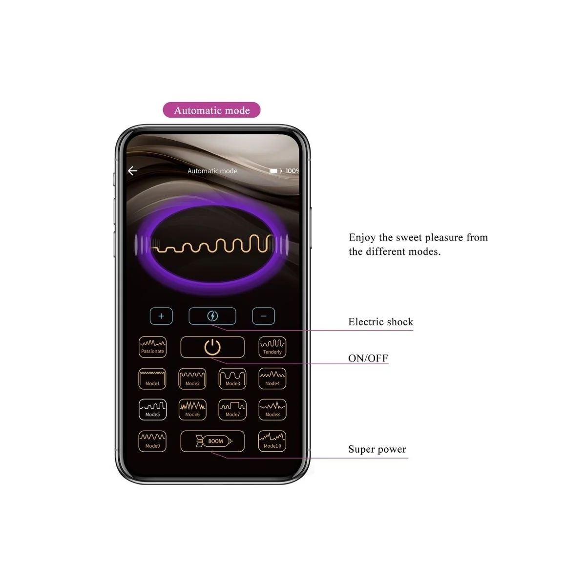 Jefferson App-Gesteuerter Analstecker Lila von Pretty Love Bottom kaufen | Fesselliebe