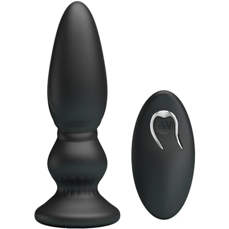 Leistungsstarker Vibrator mit Fernbedienung, Analstecker, Schwarz von Mr Play kaufen | Fesselliebe