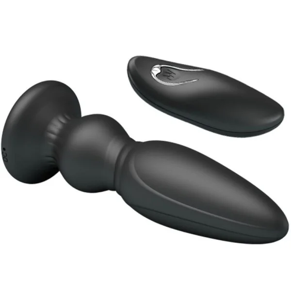 Leistungsstarker Vibrator mit Fernbedienung, Analstecker, Schwarz von Mr Play kaufen | Fesselliebe