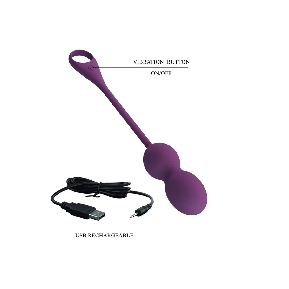 Elvira Kegel Balls App mit Fernbedienung Lila von Pretty Love kaufen | Fesselliebe