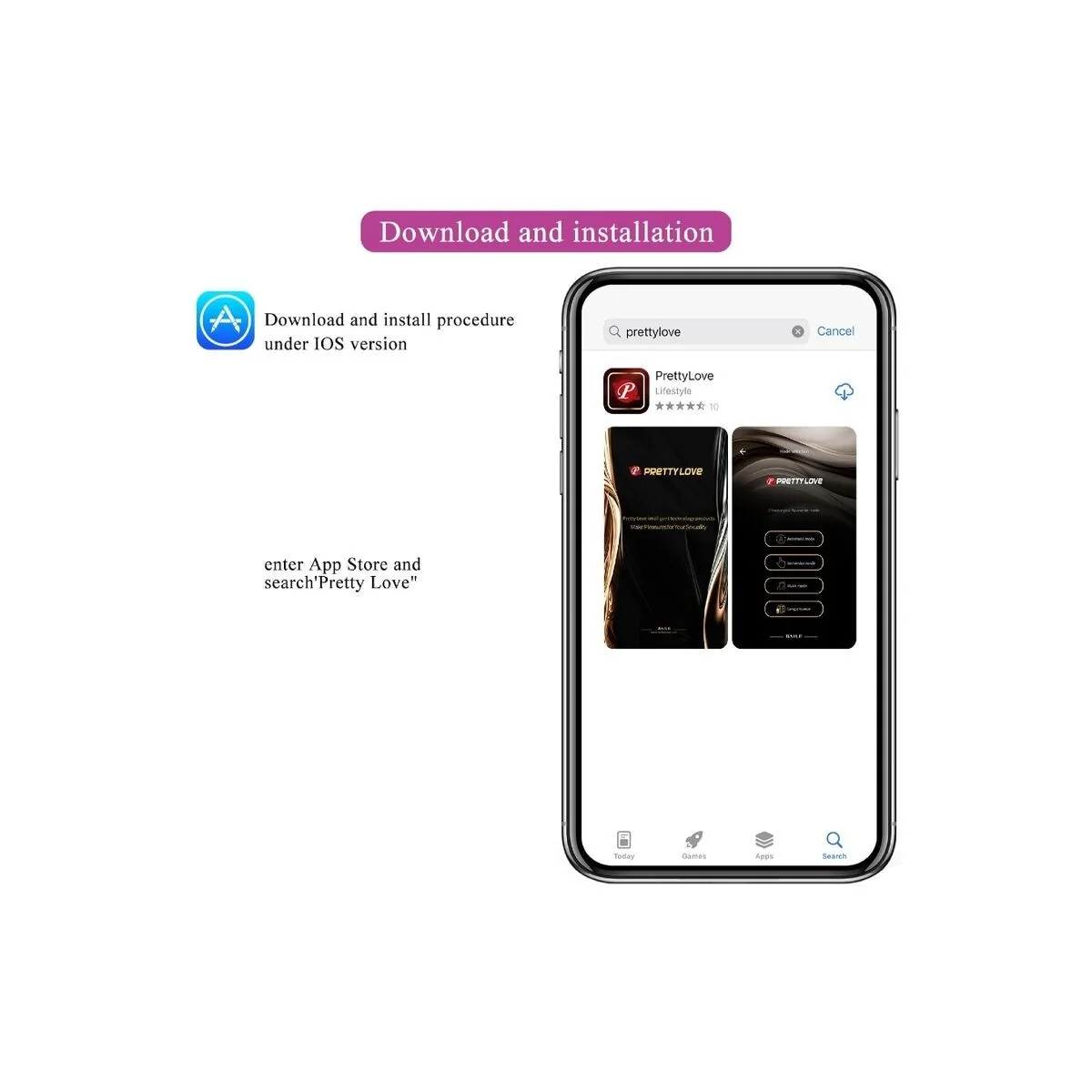 Billy Vibrationsfernbedienung Lila mit kostenloser App von Pretty Love kaufen | Fesselliebe