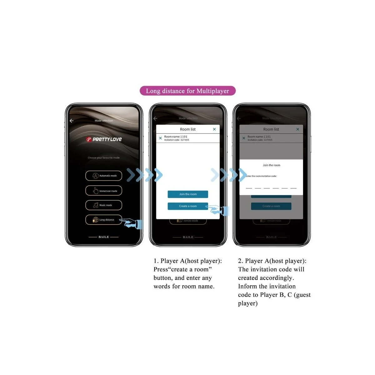 Billy Vibrationsfernbedienung Lila mit kostenloser App von Pretty Love kaufen | Fesselliebe