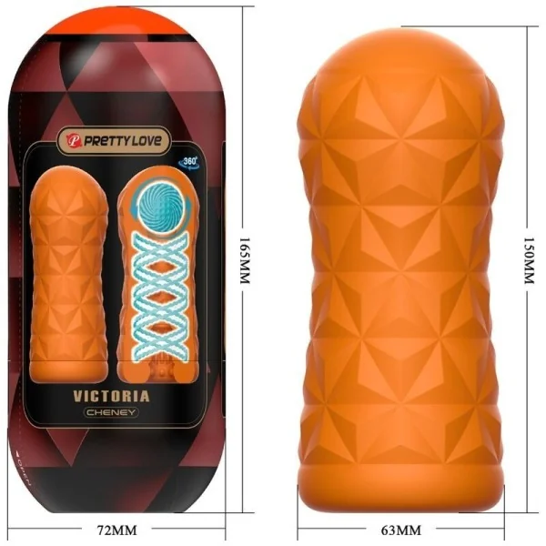 Victoria Cheney Masturbator Orange von Pretty Love Male kaufen | Fesselliebe
