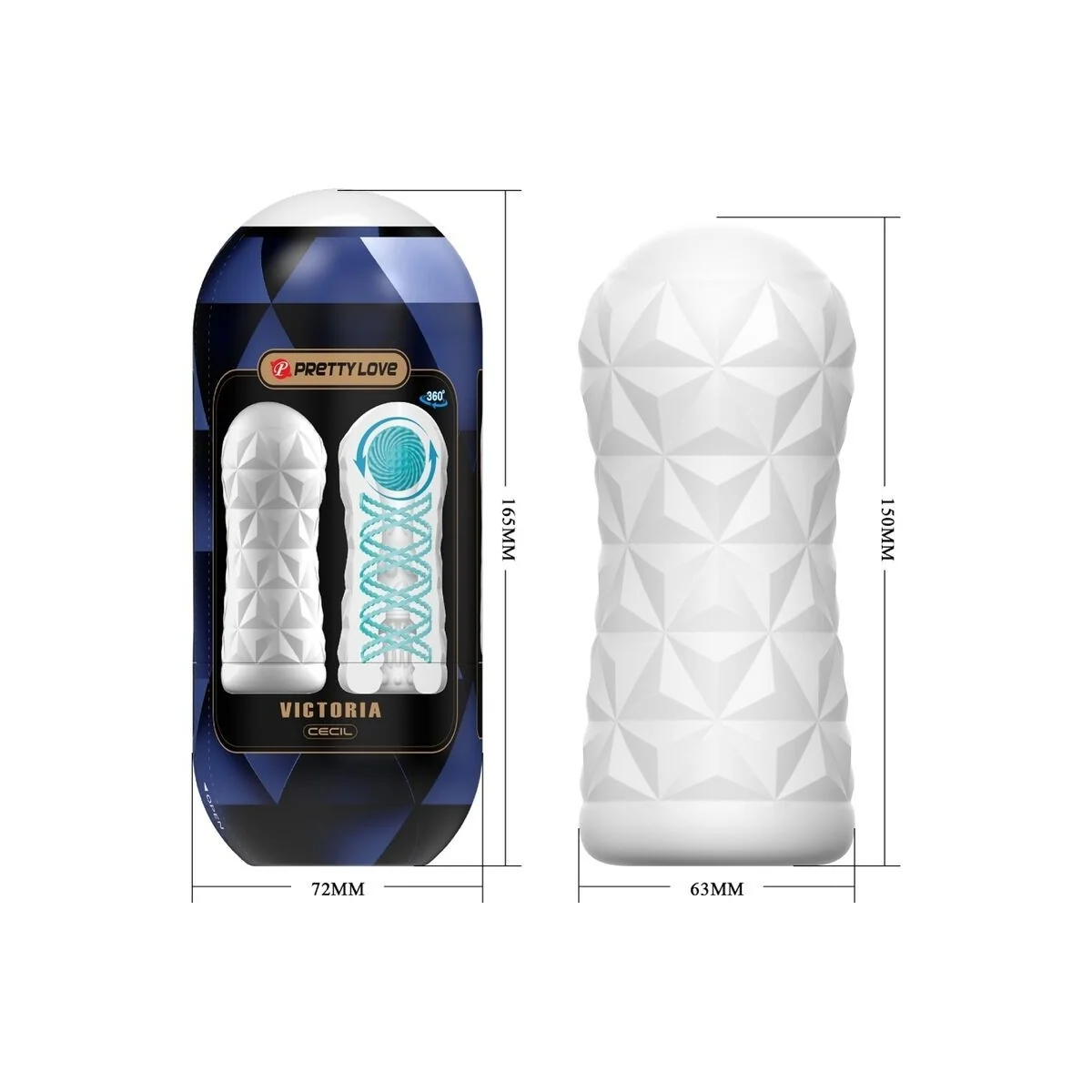 Victoria Cecil Masturbator Weiss von Pretty Love Male kaufen | Fesselliebe