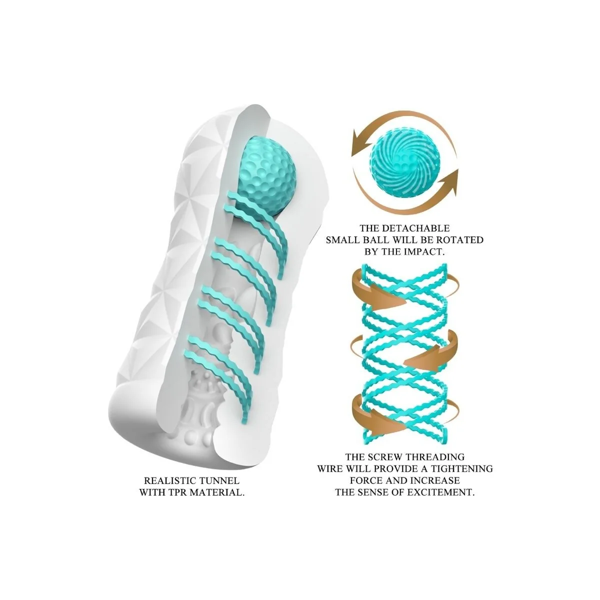 Victoria Cecil Masturbator Weiss von Pretty Love Male kaufen | Fesselliebe