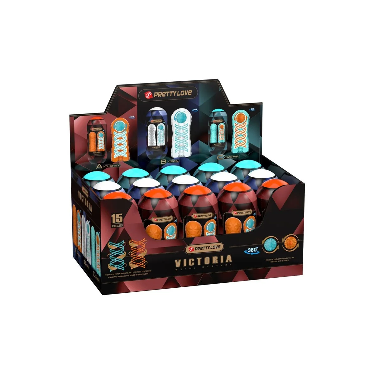 Victoria Masturbator 15 Stück von Pretty Love Male kaufen | Fesselliebe