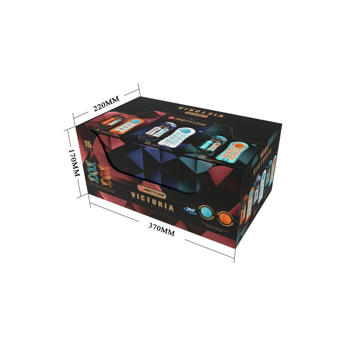 Victoria Masturbator 15 Stück von Pretty Love Male kaufen | Fesselliebe