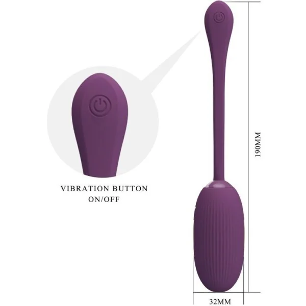 Doreen Purple wiederaufladbares Vibrations-Ei von Pretty Love Smart kaufen | Fesselliebe