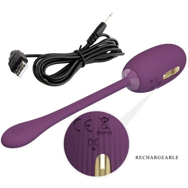 Doreen Purple wiederaufladbares Vibrations-Ei von Pretty Love Smart kaufen | Fesselliebe