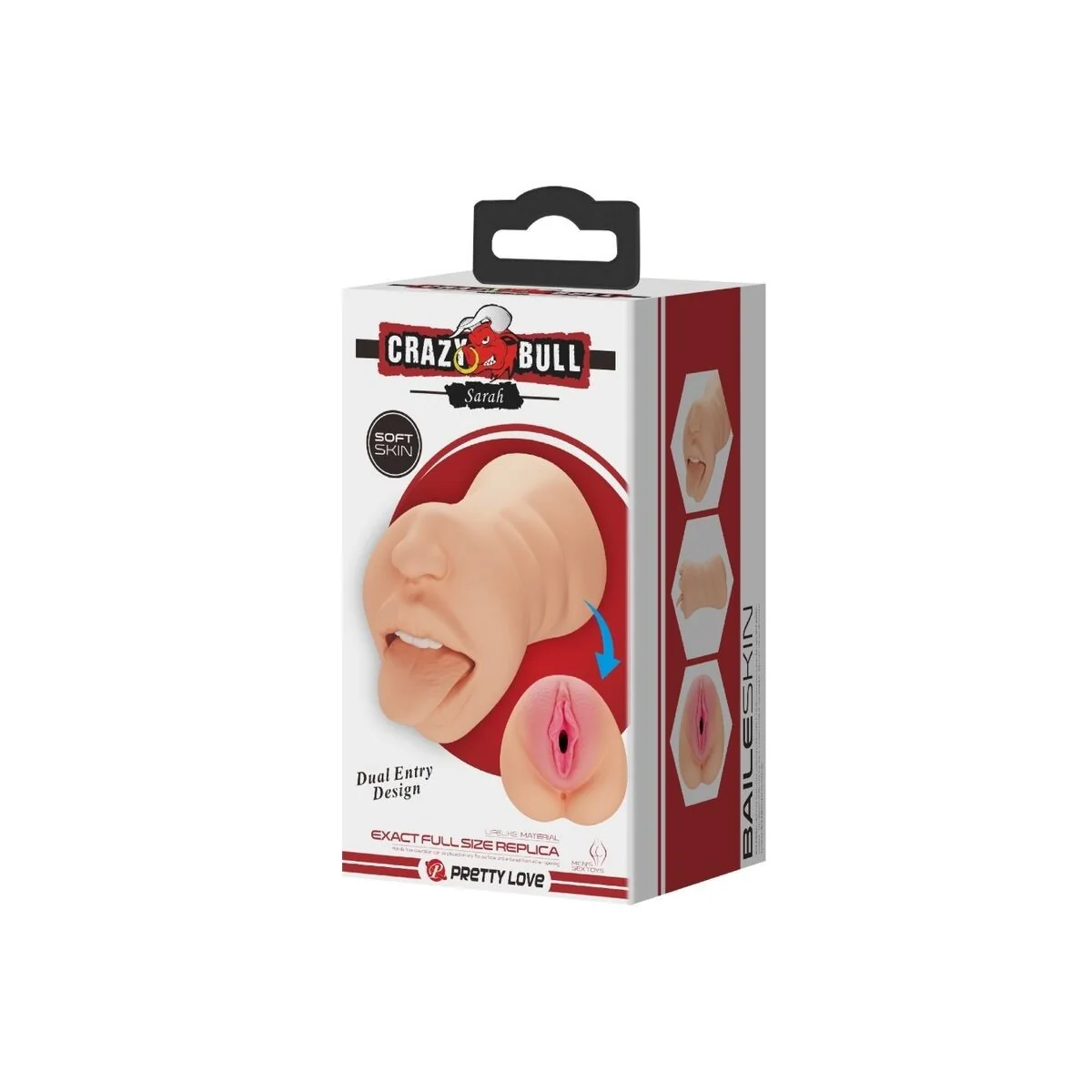 Sarah Vaginaförmiger Mastubador mit Doppeltem Eingang von Crazy Bull kaufen | Fesselliebe