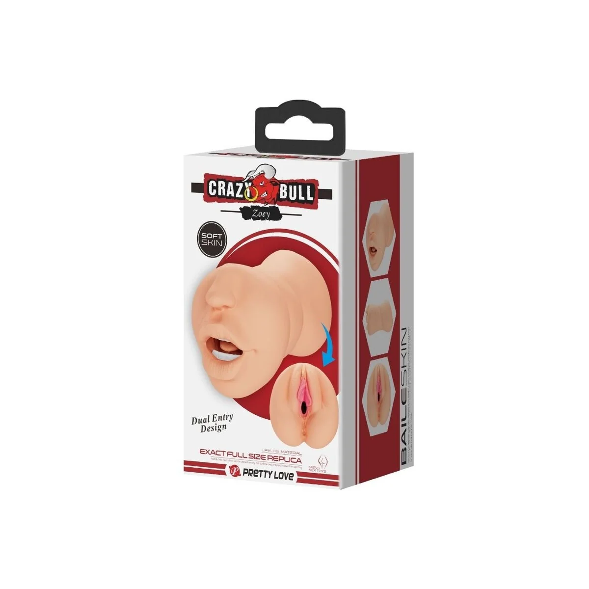 Zoey Vaginaförmiger Mastubador mit Doppeltem Eingang von Crazy Bull kaufen | Fesselliebe