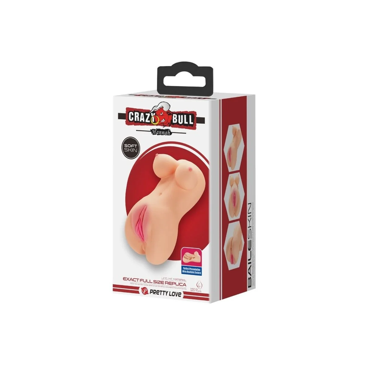 Realistischer Vagina- und Anus-Vibrator Hannah von Crazy Bull kaufen | Fesselliebe