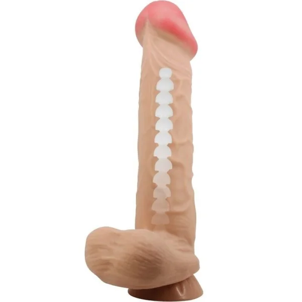 Sliding Skin Series realistischer Dildo mit Sliding Skin Saunapf Fleisch 26 cm von Pretty Love High Grade kaufen | Fesselliebe