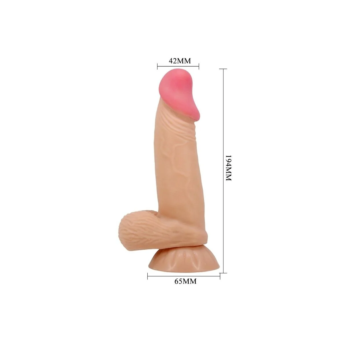 Sliding Skin Series realistischer Dildo mit Sliding Skin Saugnapf 19,4 cm von Pretty Love High Grade kaufen | Fesselliebe
