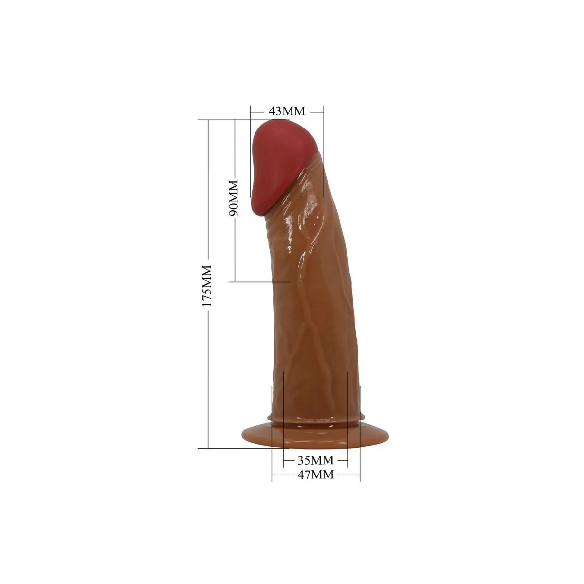 Starks Harness Slip Multi-Speed Vibration Dildo 17,5 cm Hellbraun von Pretty Love kaufen | Fesselliebe