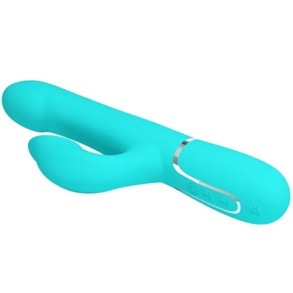 Rabbit Vibrator Pearls Aqua Green von Pretty Love Flirtation kaufen | Fesselliebe