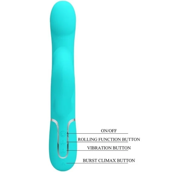 Rabbit Vibrator Pearls Aqua Green von Pretty Love Flirtation kaufen | Fesselliebe