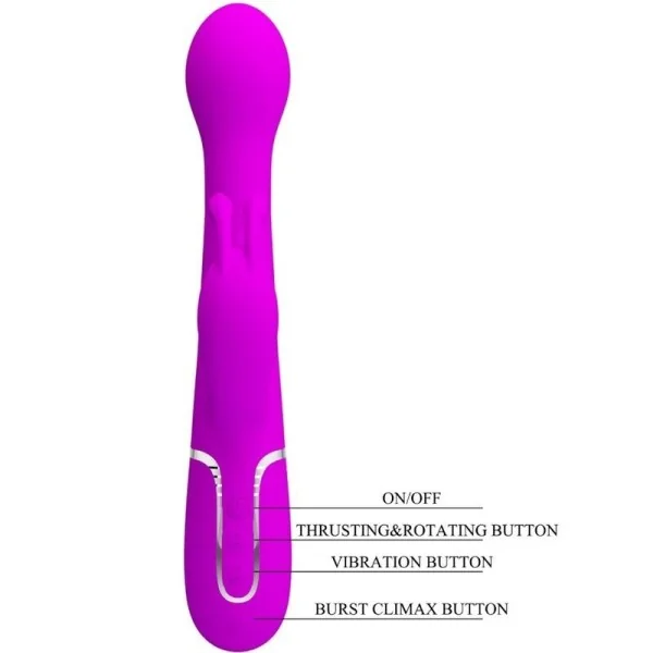 Dejon Rabbit Vibrator 3 in 1 Multifunktionsviolett von Pretty Love Flirtation kaufen | Fesselliebe