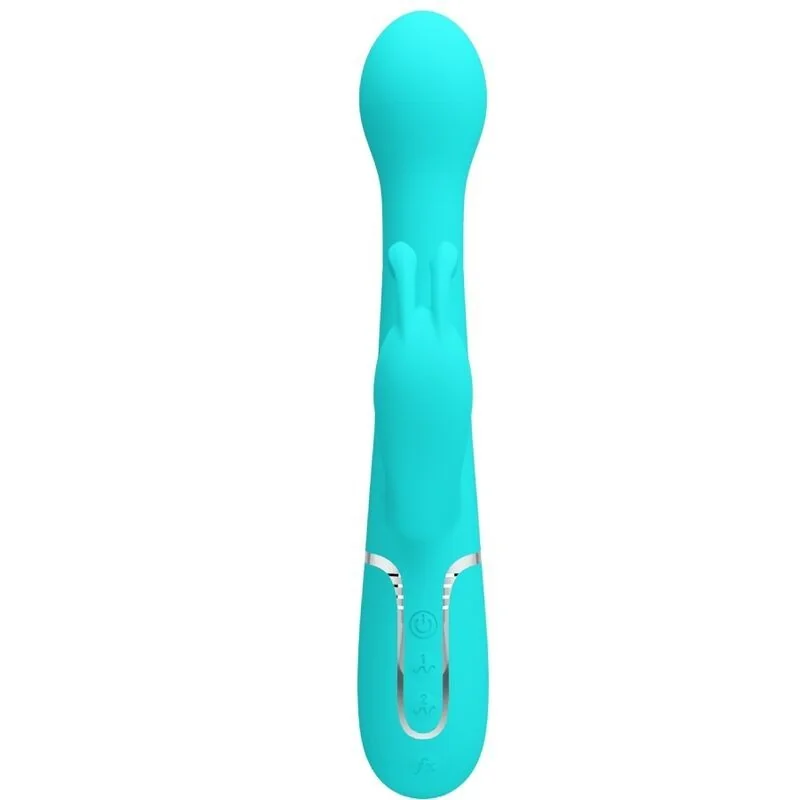 Dejon Rabbit Vibrator 3 in 1 Multifunktions-Aquagrün von Pretty Love Flirtation kaufen | Fesselliebe 2