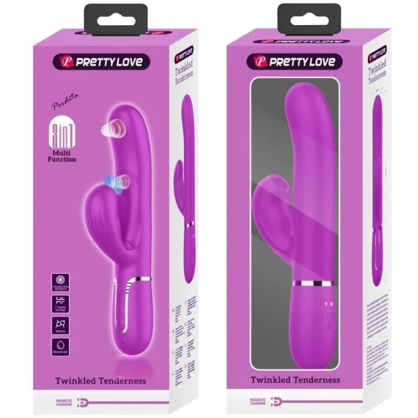 Perlita Multifunktions-3-In-1-G-Spot-Vibrator Violett von Pretty Love Flirtation kaufen | Fesselliebe