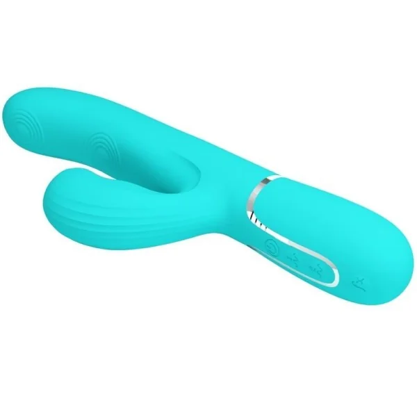 Perlita Multifunktions-3-In-1-G-Punkt-Vibrator Aqua Grün von Pretty Love Flirtation kaufen | Fesselliebe