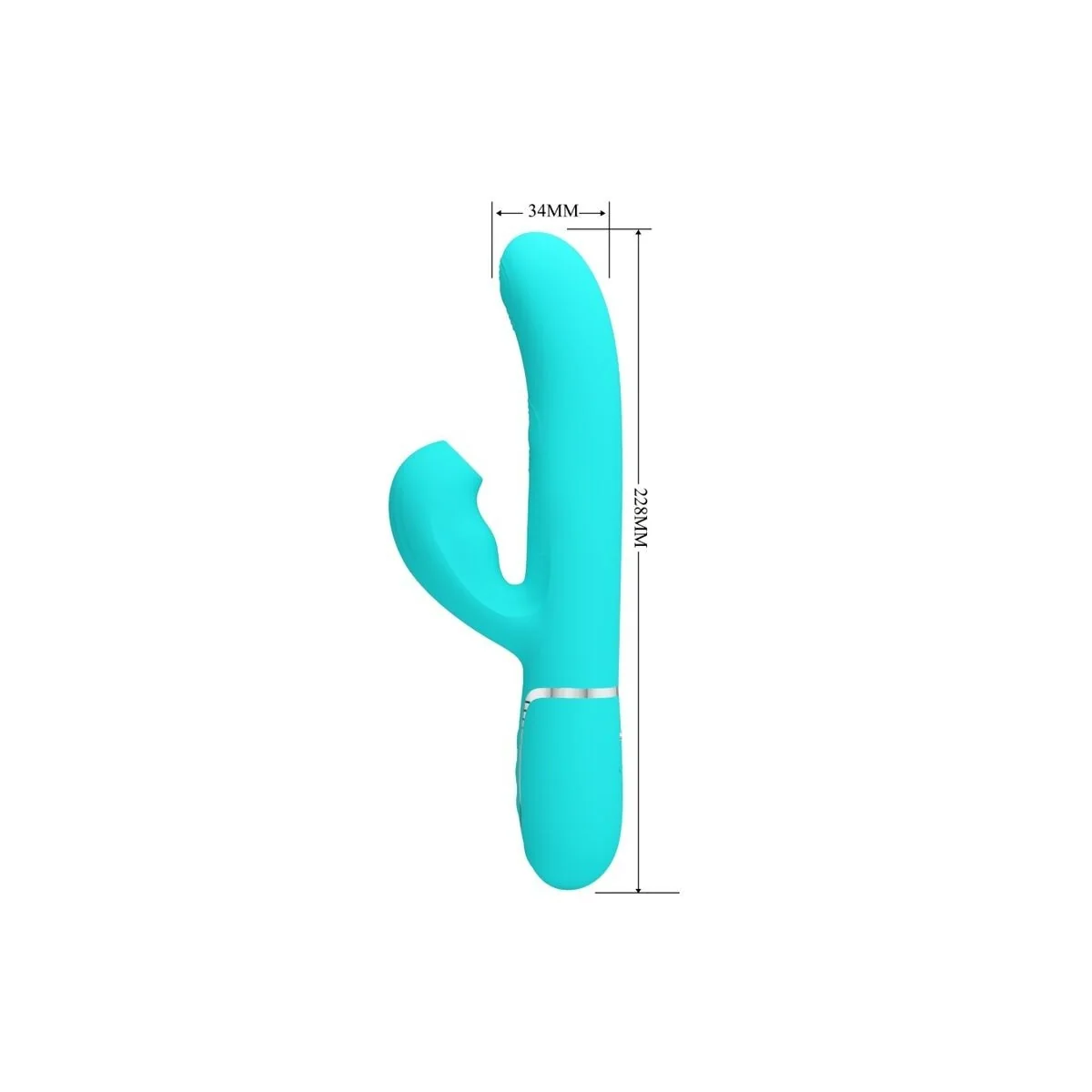 Perlita Multifunktions-3-In-1-G-Punkt-Vibrator Aqua Grün von Pretty Love Flirtation kaufen | Fesselliebe