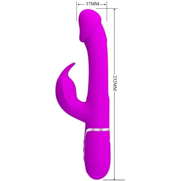 Dejon Rabbit Vibrator 3 in 1 Multifunktions Fucsia von Pretty Love Flirtation kaufen | Fesselliebe