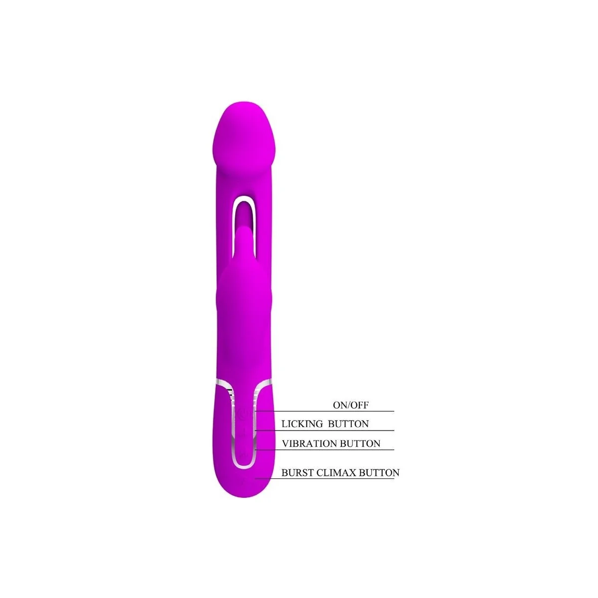 Dejon Rabbit Vibrator 3 in 1 Multifunktions Fucsia von Pretty Love Flirtation kaufen | Fesselliebe