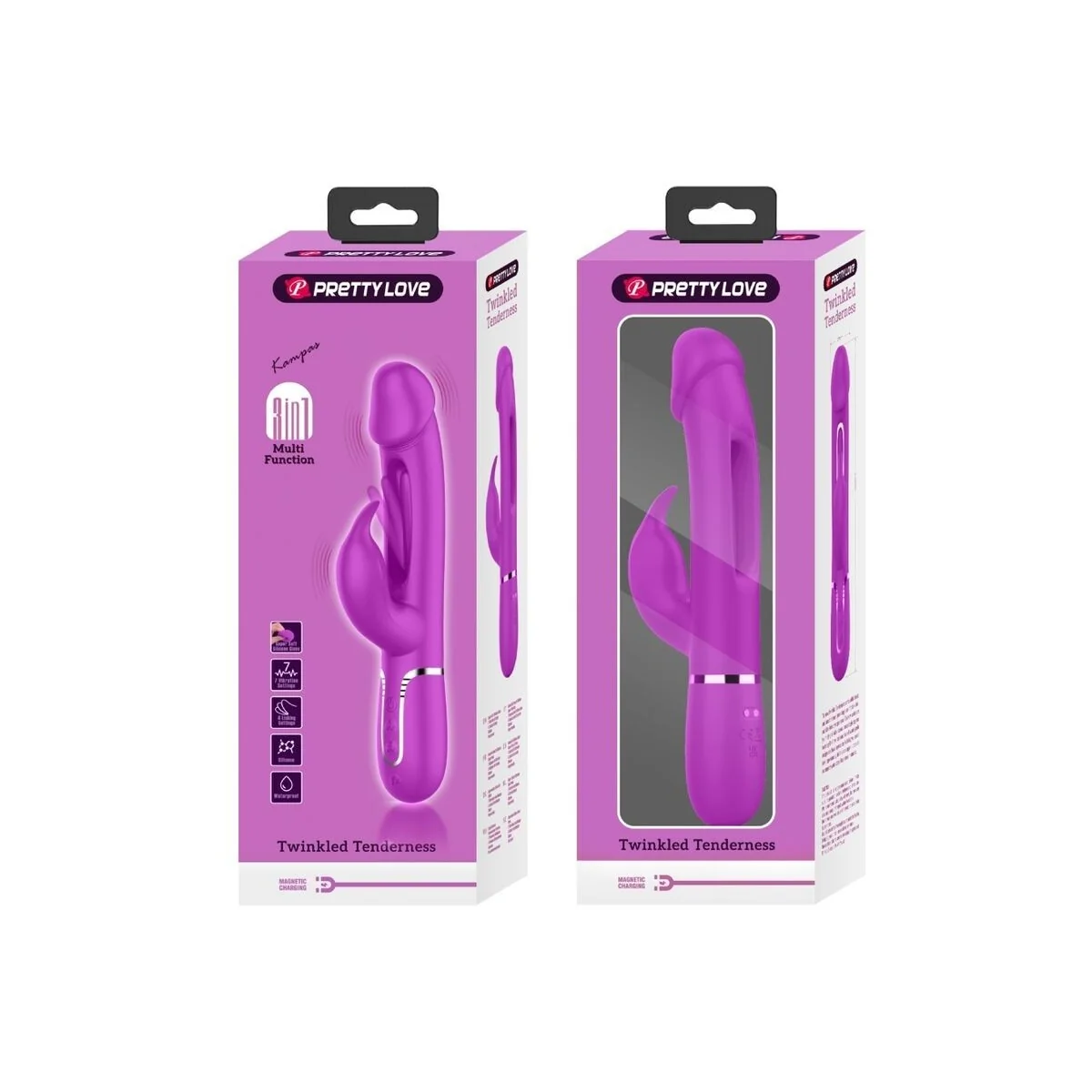 Dejon Rabbit Vibrator 3 in 1 Multifunktions Fucsia von Pretty Love Flirtation kaufen | Fesselliebe
