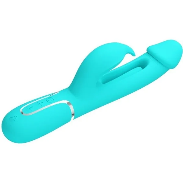Dejon Rabbit Vibrator 3 in 1 Multifunktions-Aquagrün von Pretty Love Flirtation kaufen | Fesselliebe