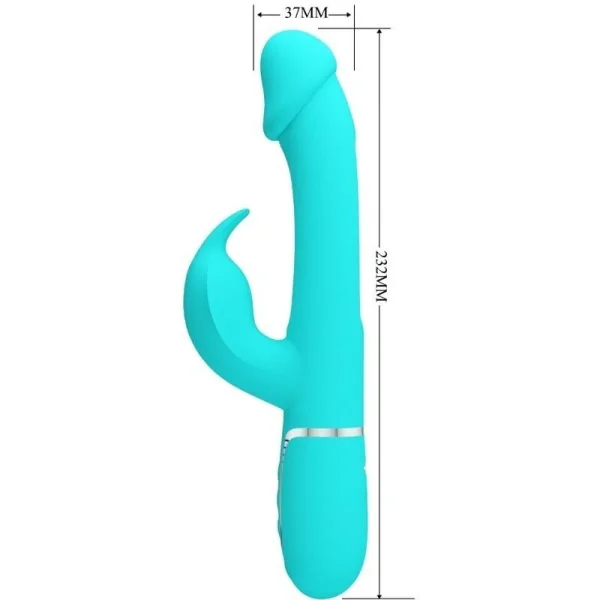 Dejon Rabbit Vibrator 3 in 1 Multifunktions-Aquagrün von Pretty Love Flirtation kaufen | Fesselliebe