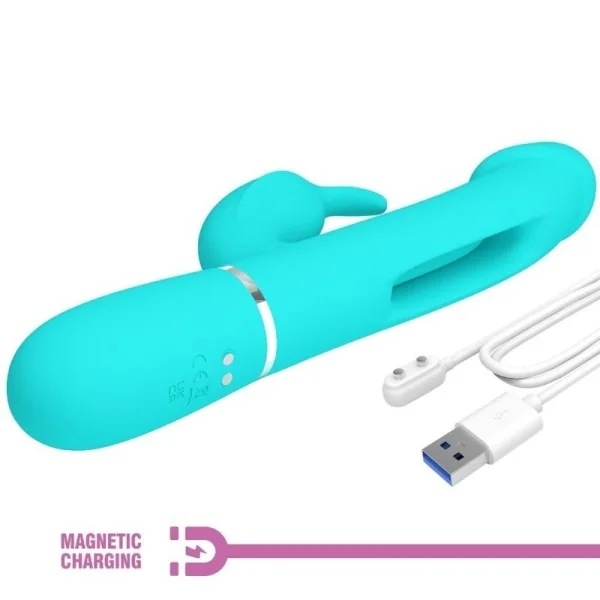 Dejon Rabbit Vibrator 3 in 1 Multifunktions-Aquagrün von Pretty Love Flirtation kaufen | Fesselliebe