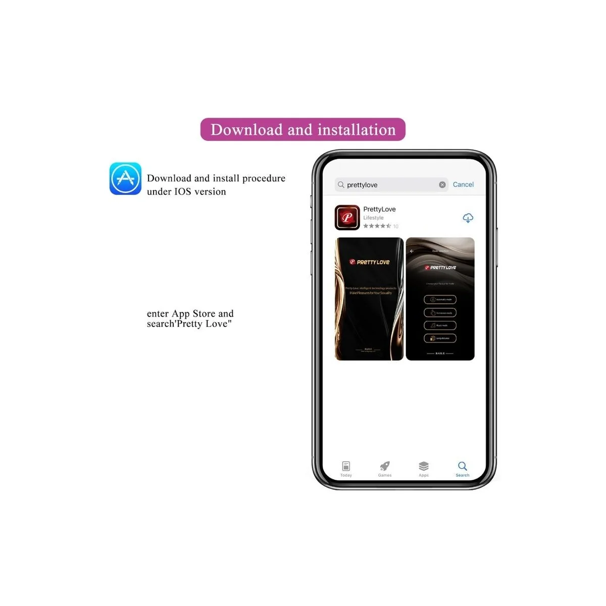 Nymph Vibrierendes Ei App-Gesteuert Lila von Pretty Love Bottom kaufen | Fesselliebe