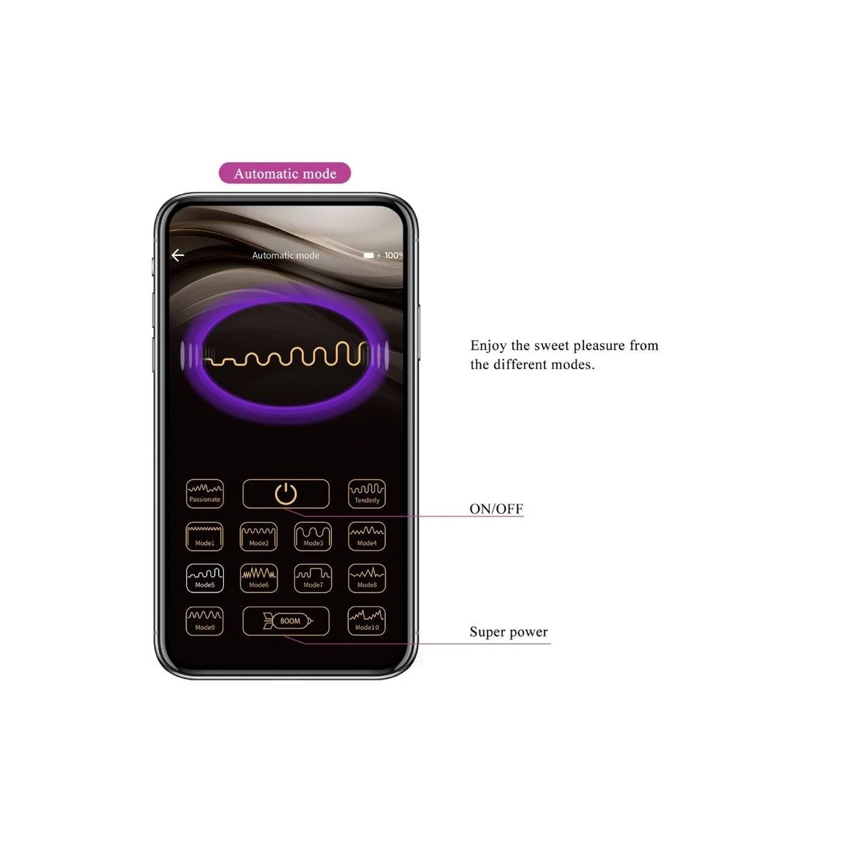 Nymph Vibrierendes Ei App-Gesteuert Lila von Pretty Love Bottom kaufen | Fesselliebe