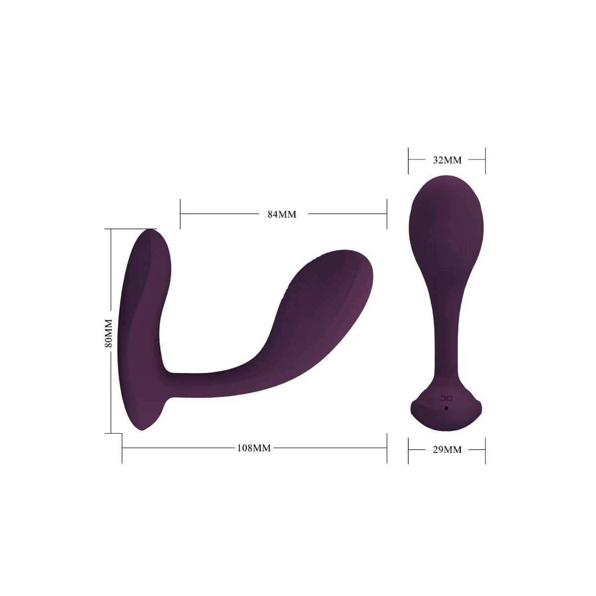 Baird G-Spot 12 Vibrationen wiederaufladbar Lila App von Pretty Love Flirtation kaufen | Fesselliebe