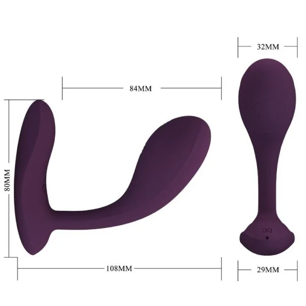 Baird G-Spot 12 Vibrationen wiederaufladbar Lila App von Pretty Love Flirtation kaufen | Fesselliebe