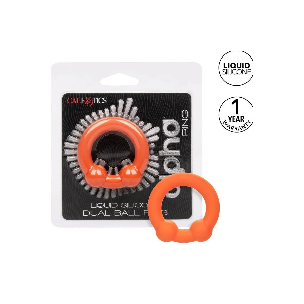 Alpha Dual Ball Ring Orange von Calexotics kaufen | Fesselliebe