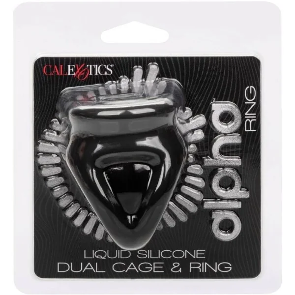Alpha Dual Cage Ring Schwarz von Calexotics kaufen | Fesselliebe