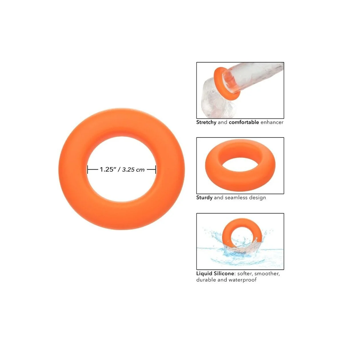 Alpha Prolong Grosser Ring Orange von Calexotics kaufen | Fesselliebe