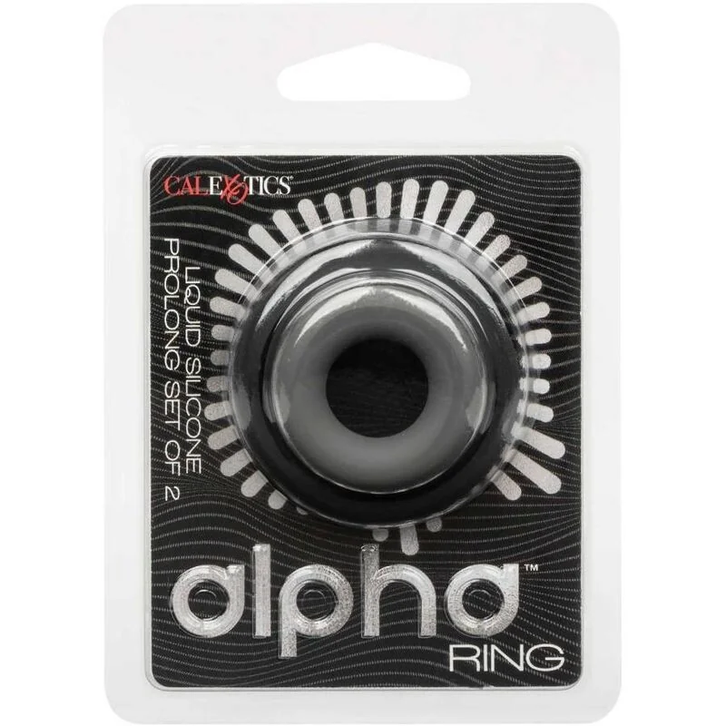 Alpha Prolong Set mit 2 Ringen Grau von Calexotics kaufen | Fesselliebe 2