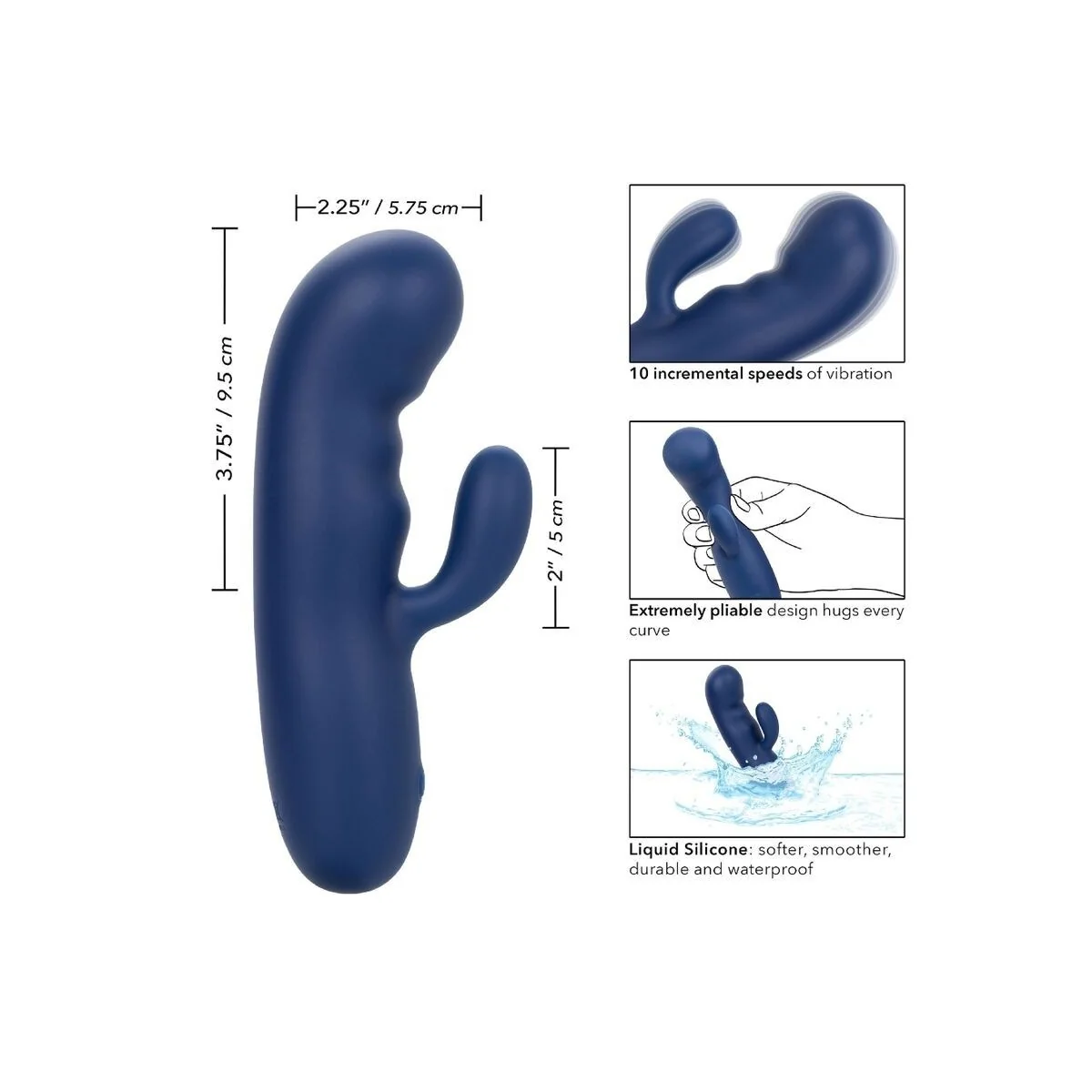 Cashmere-Seiden-Duo-Blau von Calexotics kaufen | Fesselliebe