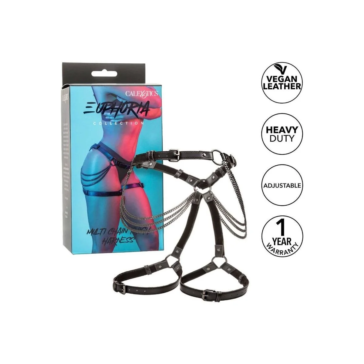 Euphoria Mehrketten-Oberschenkelgeschirr von Calexotics kaufen | Fesselliebe