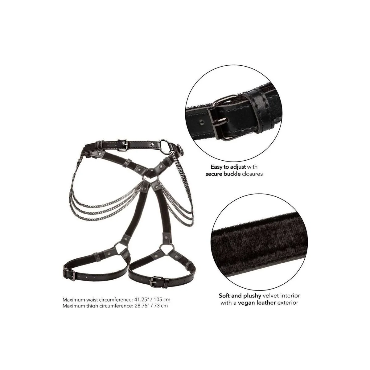 Euphoria Mehrketten-Oberschenkelgeschirr von Calexotics kaufen | Fesselliebe