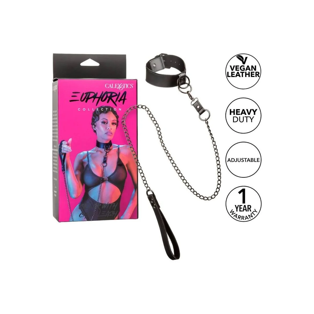 Euphoria Halsband mit Kettenleine von Calexotics kaufen | Fesselliebe