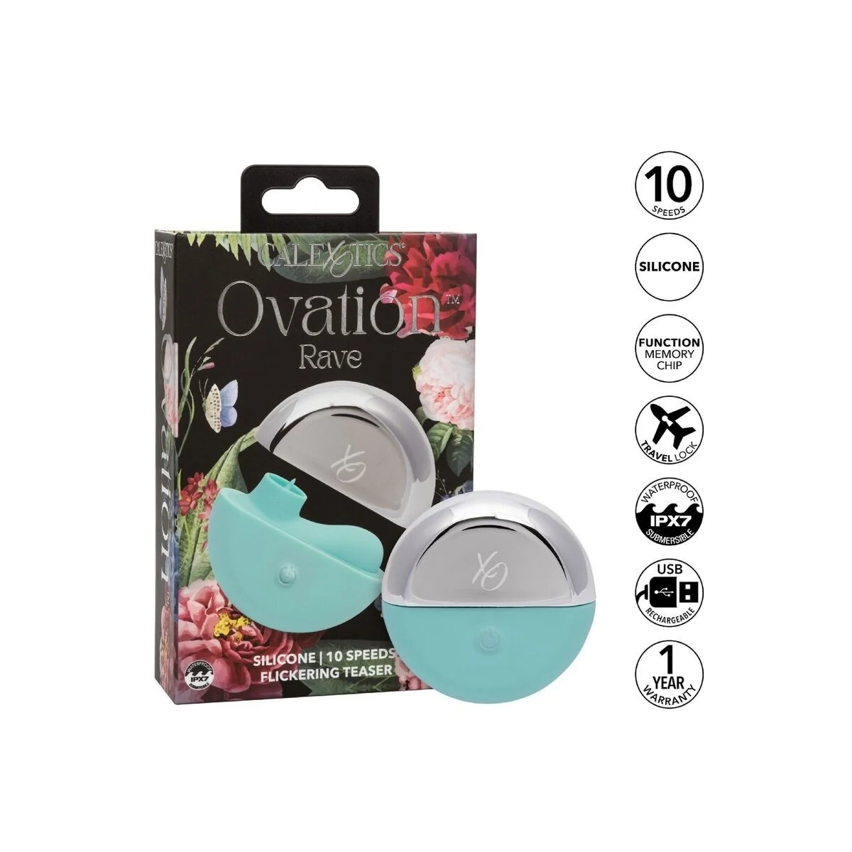 Ovation Rave Stimulator Aqua Green von Calexotics kaufen | Fesselliebe