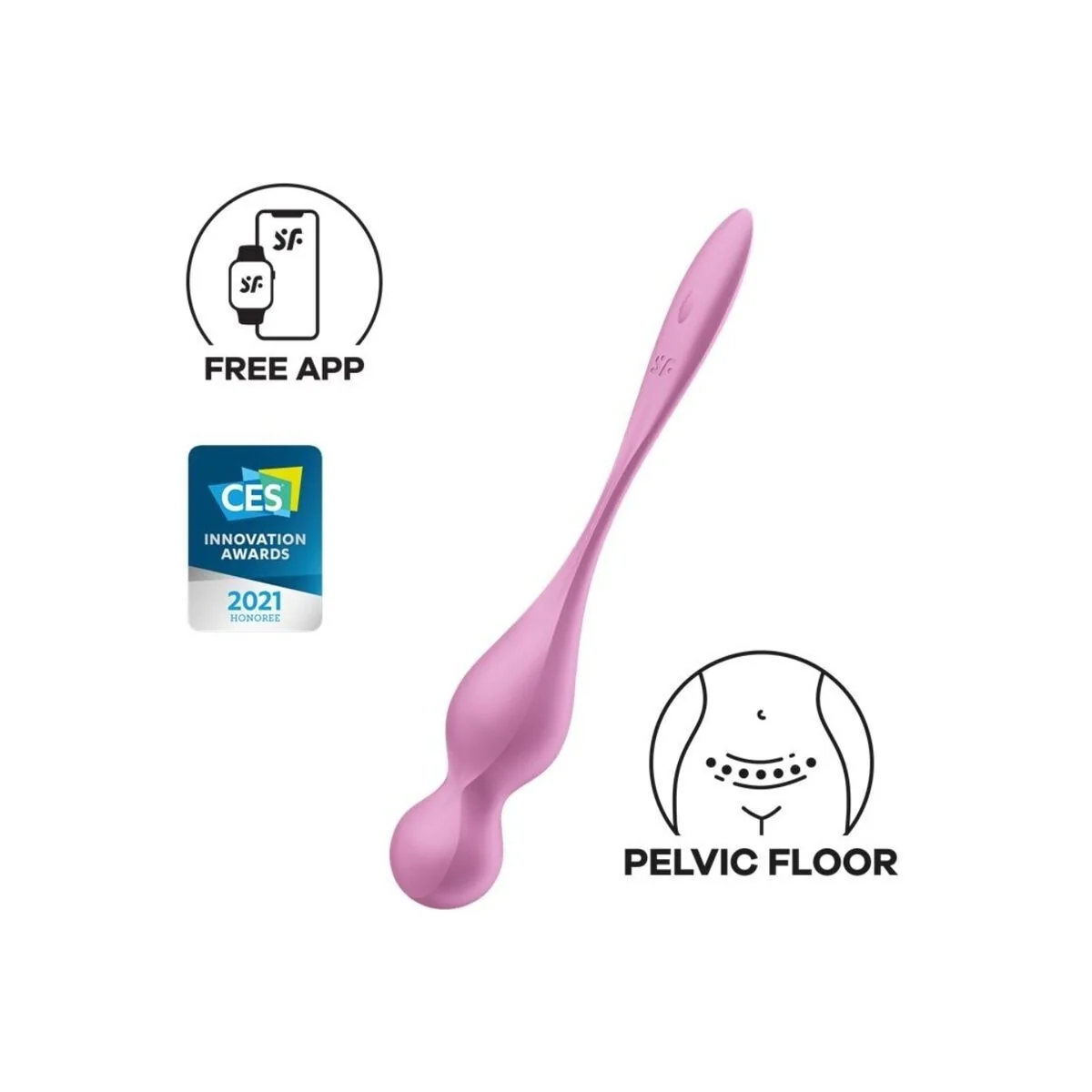Love Birds Vibrierende Kegel-Kugeln Rosa von Satisfyer Balls kaufen | Fesselliebe