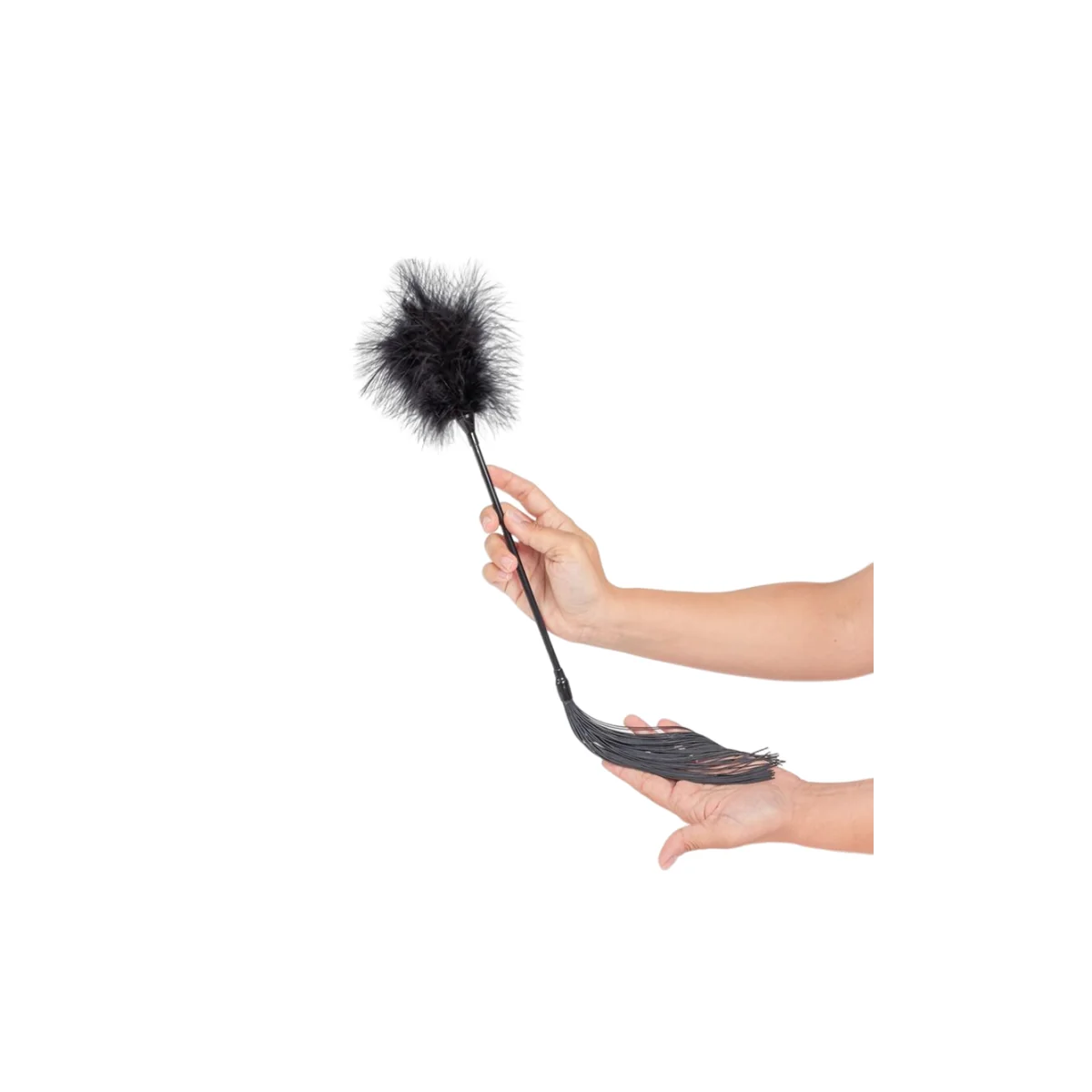 Staubwedel + Schwarze Peitsche von Secretplay 100% Fetish kaufen | Fesselliebe