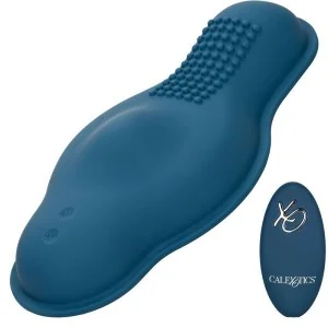 Rider Massager Doppelmotor mit Fernbedienung Blau von Calexotics kaufen | Fesselliebe